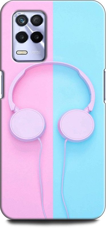 KEYCENT Back Cover for Realme 9 5G, RMX3388 HEADPHONE, MUSIC, ALONE, TEXTURE  (Multicolor, Shock Proof, Pack of: 1)