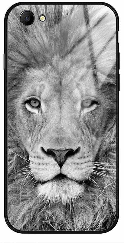 NDCOM Back Cover for VIVO Y55 Lion Printed Glass Case  (Multicolor, Grip Case, Pack of: 1)
