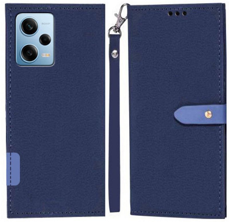YAYAVAR Flip Cover for Redmi Note 12 Pro 5G  (Blue, Grip Case, Pack of: 1)