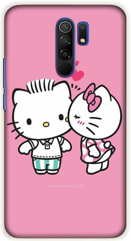 iprinto Back Cover for Mi Redmi 9 Prime, Poco M2 Hello Kitty Back Cover  (Multicolor, Waterproof)