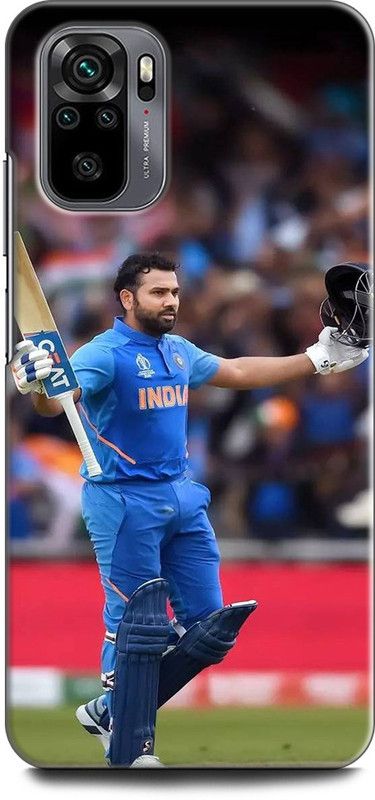 KEYCENT Back Cover for REDMI Note 10S ROHIT SHARMA, INDIA, PLAYER, CRICKETER, INDIAN, SPORTS  (Multicolor, Pack of: 1)
