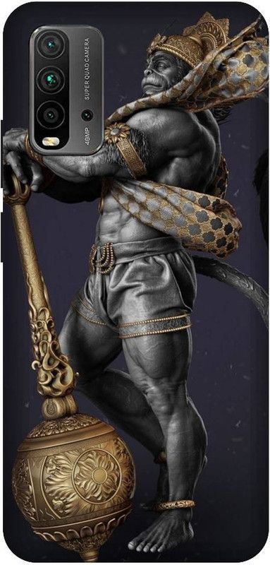 URCHIN Back Cover for Redmi 9 Power Hanuman ji , Lord Hanuman, God, Bajrangbali  (Multicolor, Shock Proof, Pack of: 1)