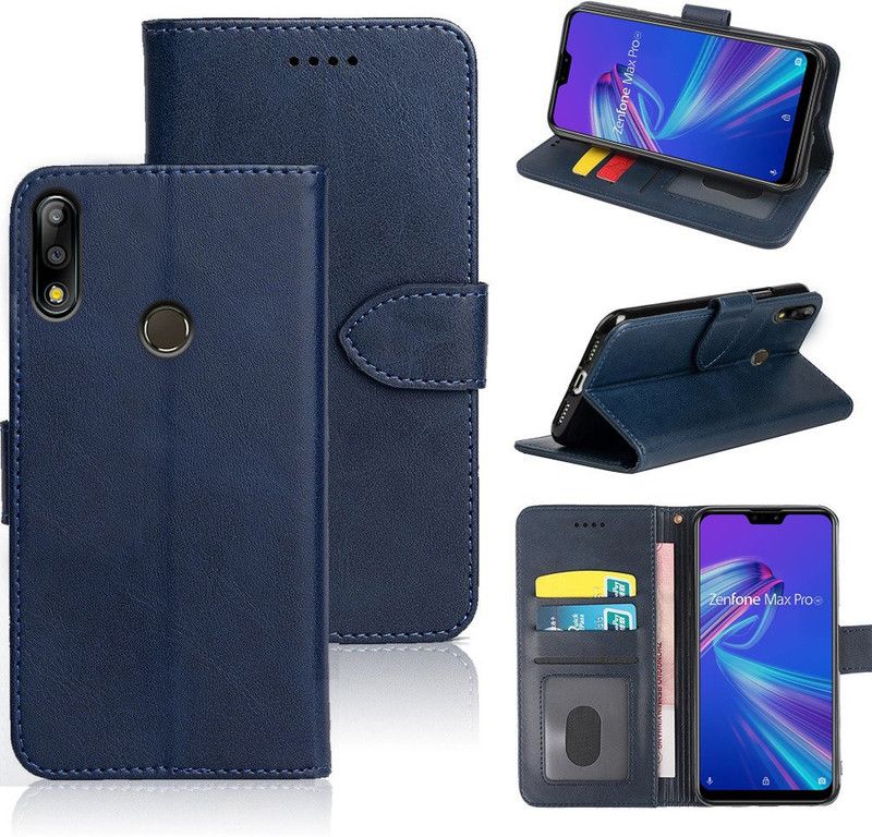 Wowcase Back Cover for Asus Zenfone Max Pro M2  (Blue, Dual Protection, Pack of: 1)