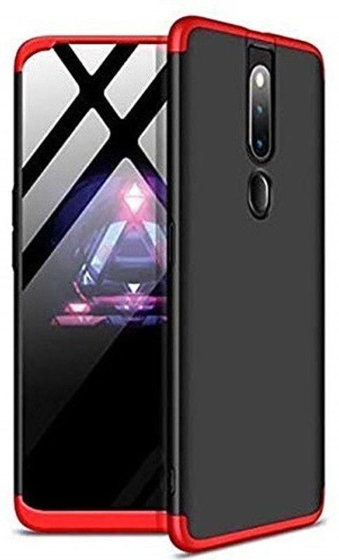 MOBILOVE Back Cover for Oppo F11 Pro | Full Body 3 in 1 Slim Fit 360 Degree Protection Hard Bumper Back Case Cover  (Red, Black, Hard Case, Pack of: 1)