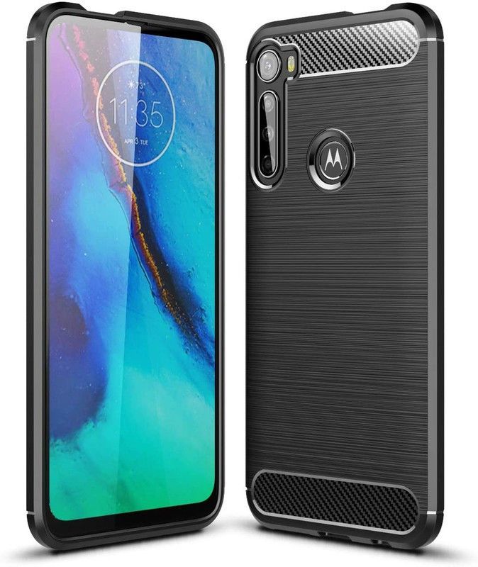 Elica Bumper Case for Motorola One Fusion Plus  (Black, Shock Proof, Silicon, Pack of: 1)
