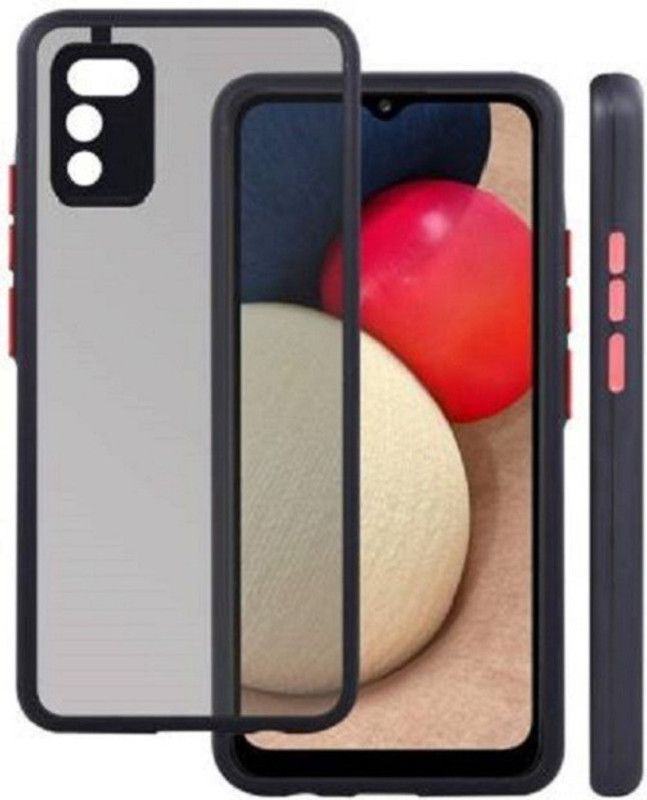 kentop Back Cover for Samsung galaxy A02s, Samsung galaxy F02s, Samsung galaxy A03s, Samsung galaxy M02s  (Black, Shock Proof, Pack of: 1)