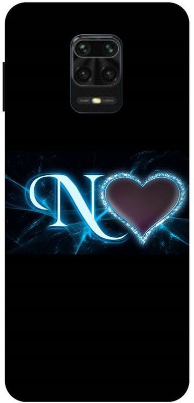 Thecoverking Back Cover for Poco M2Pro (N letter,N alphabet,N word, N name, Heart,cases cover  (Multicolor, Waterproof, Pack of: 1)