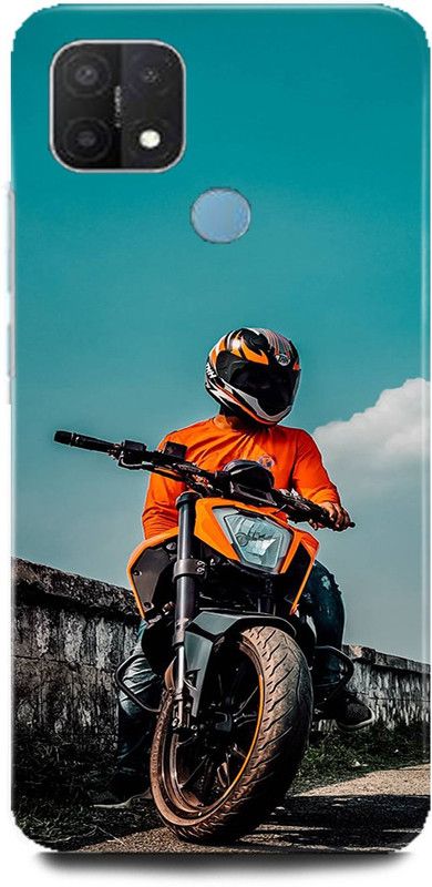 Afterglow Back Cover for Oppo A15 DUKE, KTM, BIKE, RACER, DUCK LOVE, BIKER  (Multicolor, Shock Proof, Pack of: 1)