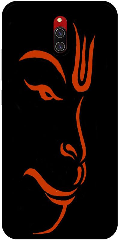 BAGRA Back Cover for Redmi 8A Dual  (Orange, Black, Grip Case, Silicon)