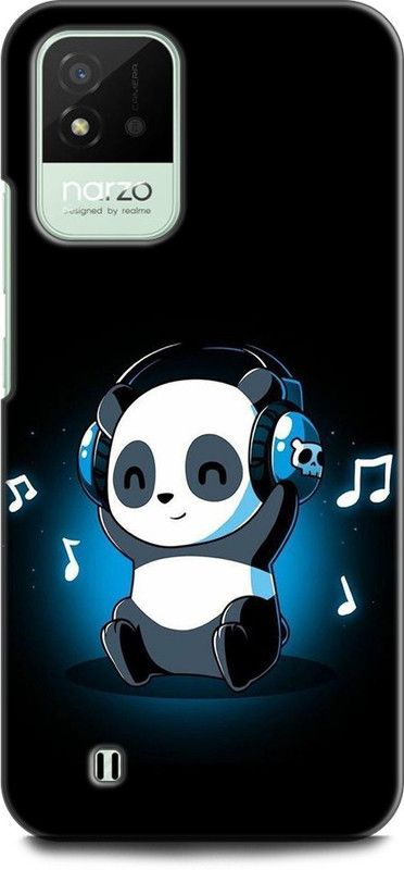 Dronk Back Cover for Realme Narzo 50i, RMX3231 PANDA, PANDA, PANDA LOVE, PANDA IMAGE, CUTE, FUNNY, CARTOON  (Multicolor, Dual Protection, Pack of: 1)