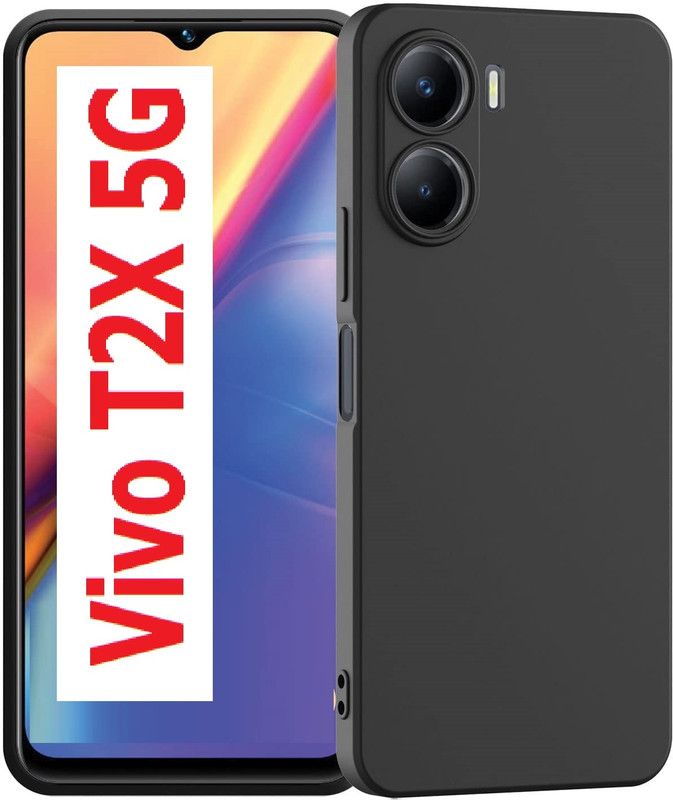 BRENZZ Back Cover for Vivo T2X 5G, Vivo T2X, (CA)  (Black, Shock Proof, Pack of: 1)