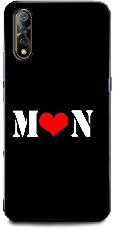 Afterglow Back Cover for Vivo Z1x M N, M LOVES N, NAME, LETTER, ALPHABET, MN LOVE, HART  (Multicolor, Shock Proof, Pack of: 1)