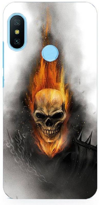 NDCOM Back Cover for Redmi Note 6 Pro Ghost Rider Printed  (Multicolor, Hard Case, Pack of: 1)