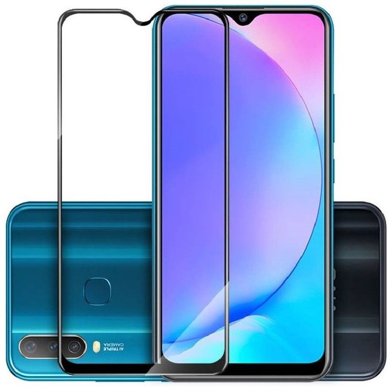 VILLA Edge To Edge Tempered Glass for Vivo Y12, Vivo U10, Vivo Y15, Vivo Y17, Oppo F11  (Pack of 1)