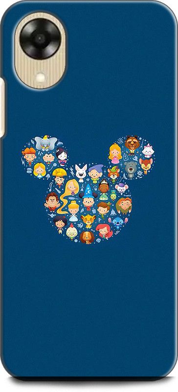 WallCraft Back Cover for OPPO A17K, CPH2471 DISNEY, MICKEY, CARTOONS, BLUE  (Multicolor, Dual Protection, Pack of: 1)