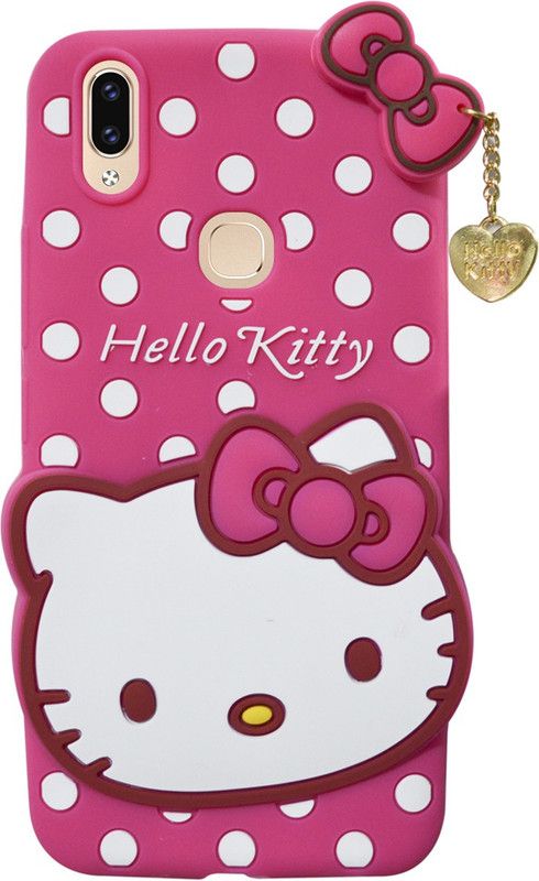 COVERBLACK Back Cover for Kitty Case Realme 3 Pro  (Pink, Shock Proof, Pack of: 1)