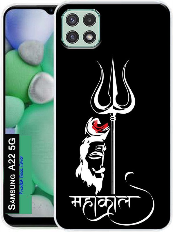 LUCASTENN Back Cover for Samsung Galaxy a22 5G  (Black, White, Dual Protection, Silicon)