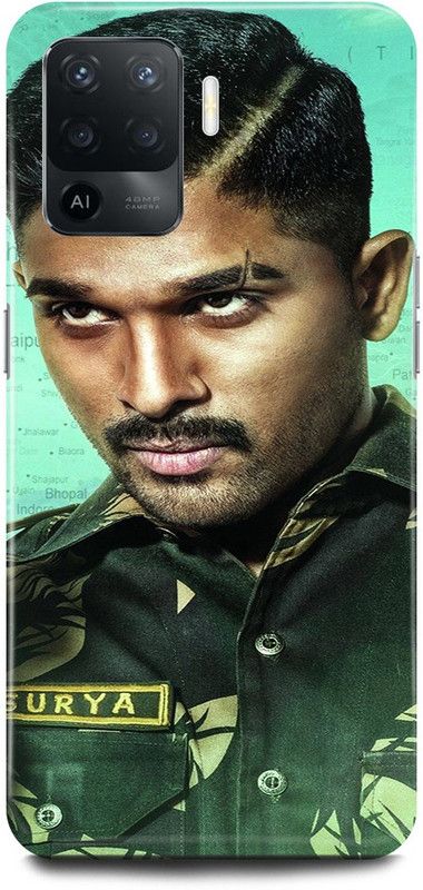 JUGGA Back Cover for Oppo A94, CPH2203, ALLU, ARJUN, SOUTH, ACTOR, HERO  (Green, Hard Case, Pack of: 1)
