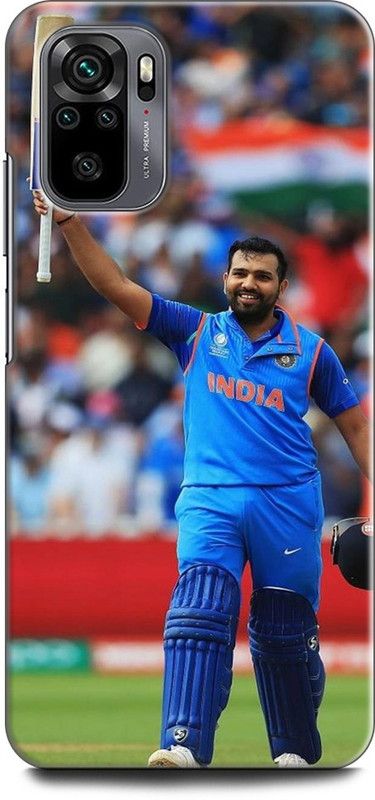 KEYCENT Back Cover for REDMI Note 10S ROHIT SHARMA, INDIA, PLAYER, CRICKETER, BATSMAN, SPORTS  (Multicolor, Pack of: 1)