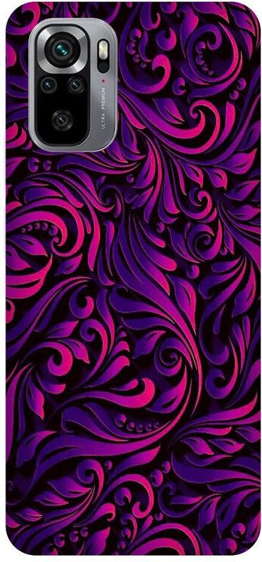 OLIWER Back Cover for Redmi Note 10, Note 10s Aesthetic Burgundy Black Theme, Theme PRINTED BACK COVER  (Multicolor, Hard Case, Pack of: 1)