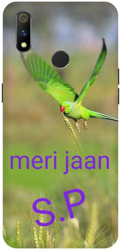 THESTONEWELL Back Cover for REALME 3 PRO MARI JAN S. P WORD NAME  (Multicolor, Waterproof, Pack of: 1)