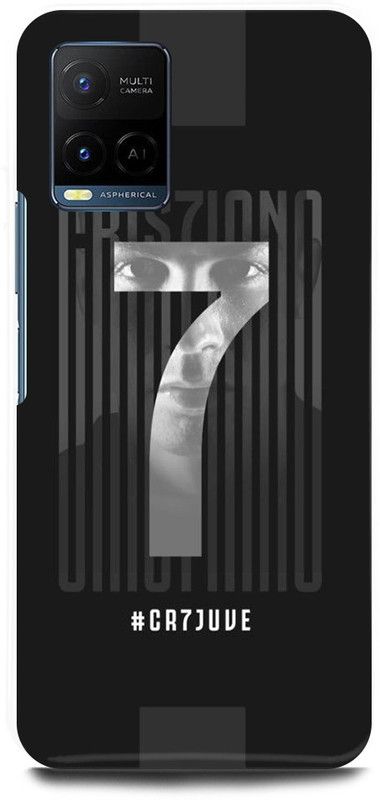 DIKRO Back Cover for Vivo Y21A, V2111, CRISTIANO, RONALDO, CR7, REAL, MEDRID  (Grey, Hard Case, Pack of: 1)