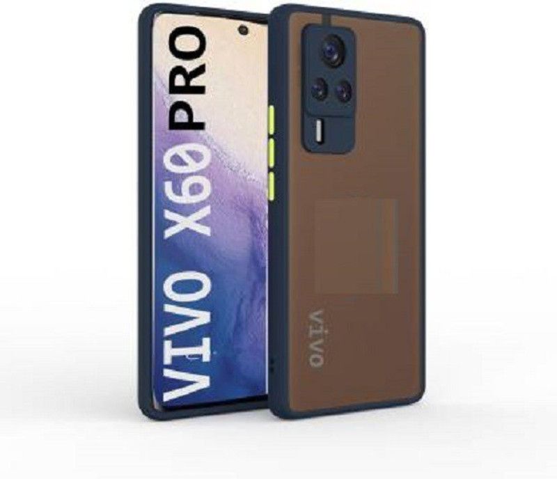 Celzo Back Cover for Vivo X60 Pro  (Blue, Silicon, Pack of: 1)