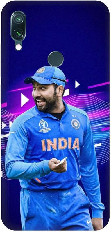 THESTONEWELL Back Cover for REDMI NOTE7,7Srohit shrma hit man ipl india  (Multicolor, Waterproof, Pack of: 1)