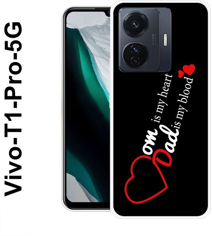 KLC Back Cover for Vivo T1 Pro 5G  (Multicolor, Grip Case, Silicon)