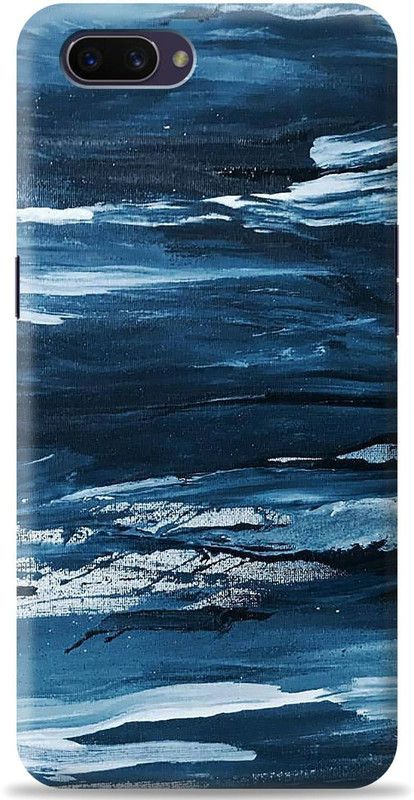 Crafter Back Cover for Oppo A3s  (Blue, Shock Proof, Pack of: 1)