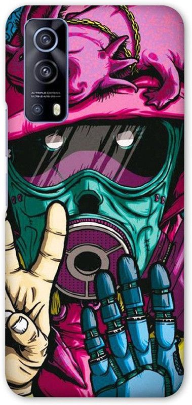 XLIQ Back Cover for VIVO iQOO Z3  (Multicolor, Flexible, Silicon, Pack of: 1)