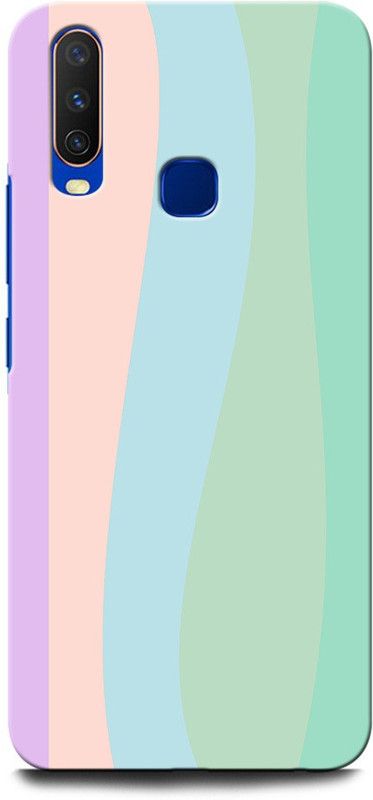GRAFIQE Back Cover for Vivo Y17 1902 RAINBOW, ABSTRACT, COLORFULL, PAINTING, STRIPES  (Multicolor, Shock Proof, Pack of: 1)