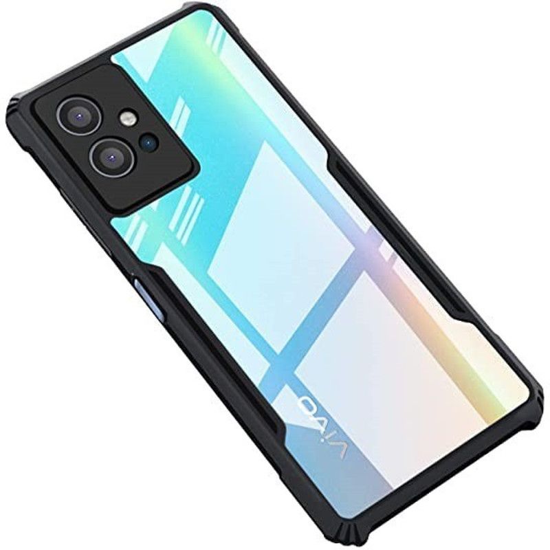 DSCASE Back Cover for Vivo T1 5G, Vivo Y75 5G, IQOO Z6 5G  (Black, Shock Proof, Pack of: 1)