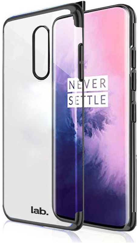 labrador Back Cover for OnePlus 7 Pro  (Black, Shock Proof, Silicon, Pack of: 1)