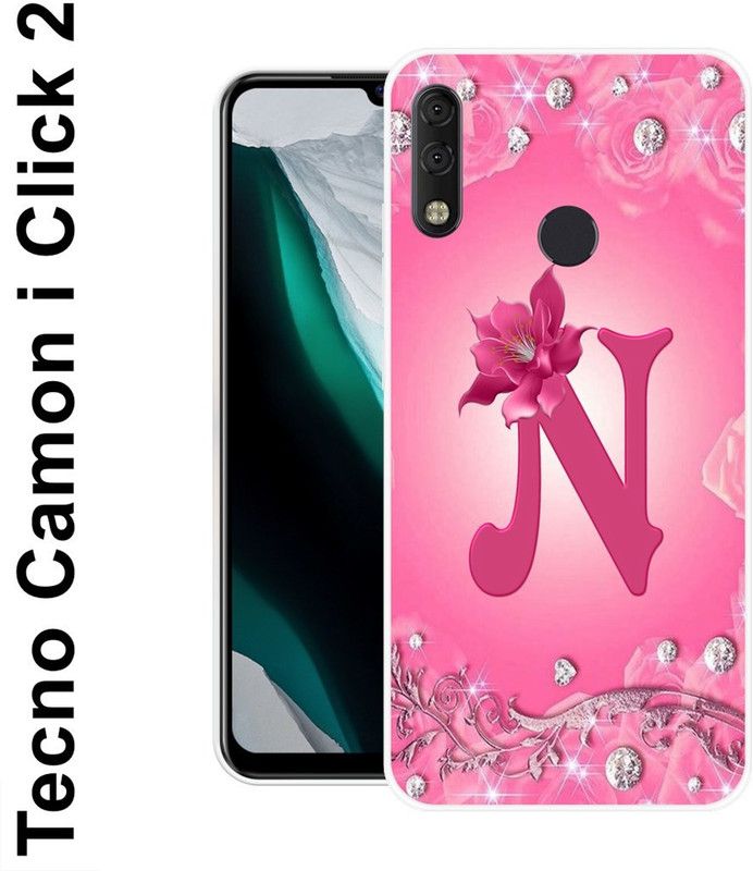 INDIALAND Back Cover for Tecno Camon I Click 2  (Pink, Grip Case, Silicon)
