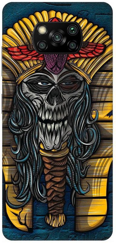 UMPRINT Back Cover for Poco X3/MZB9965IN King, Horrer, Abstract Printed Back Cover  (Multicolor, Hard Case, Pack of: 1)