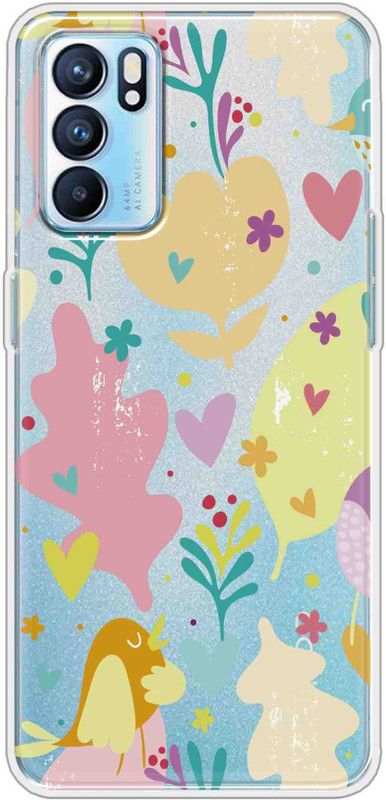 IKC STORE Back Cover for OPPO Reno 6  (Multicolor, Silicon)