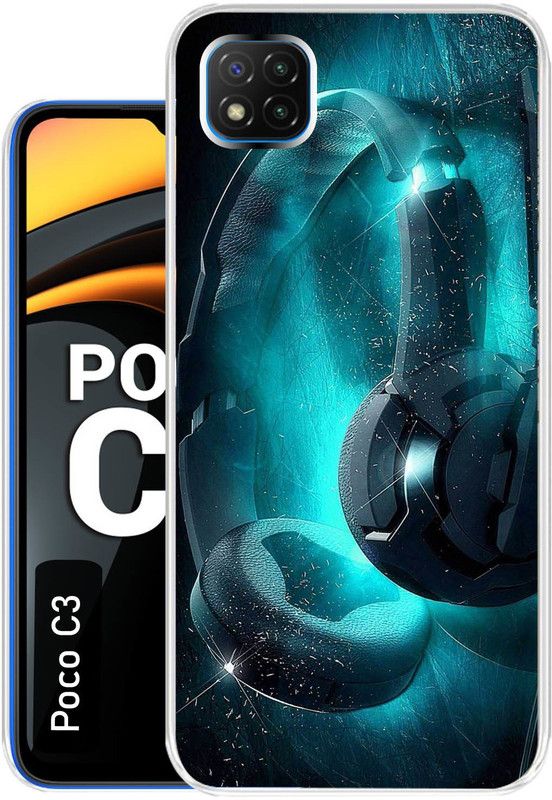 Flipkart SmartBuy Back Cover for poco c3  (Green, Grey, Dual Protection, Silicon, Pack of: 1)