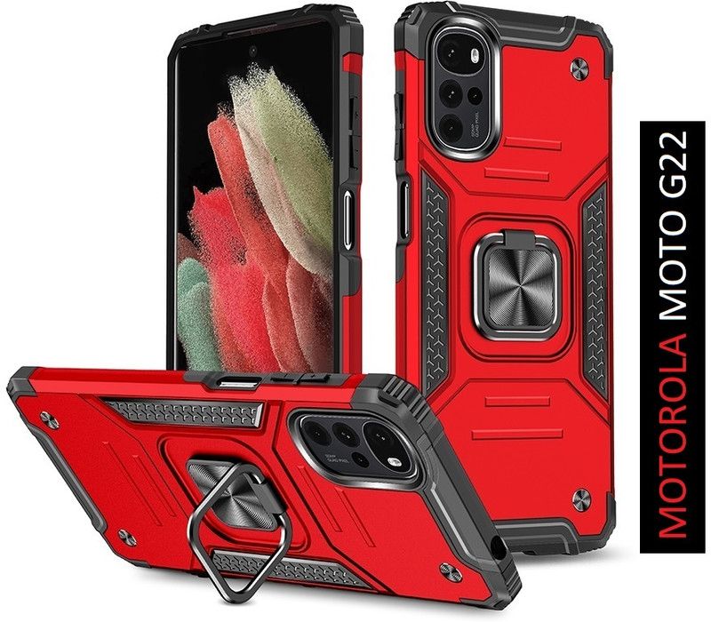 Vkmei Back Cover for Moto G22, MOTOROLA g22, Motorola Moto G22  (Red, Shock Proof, Pack of: 1)