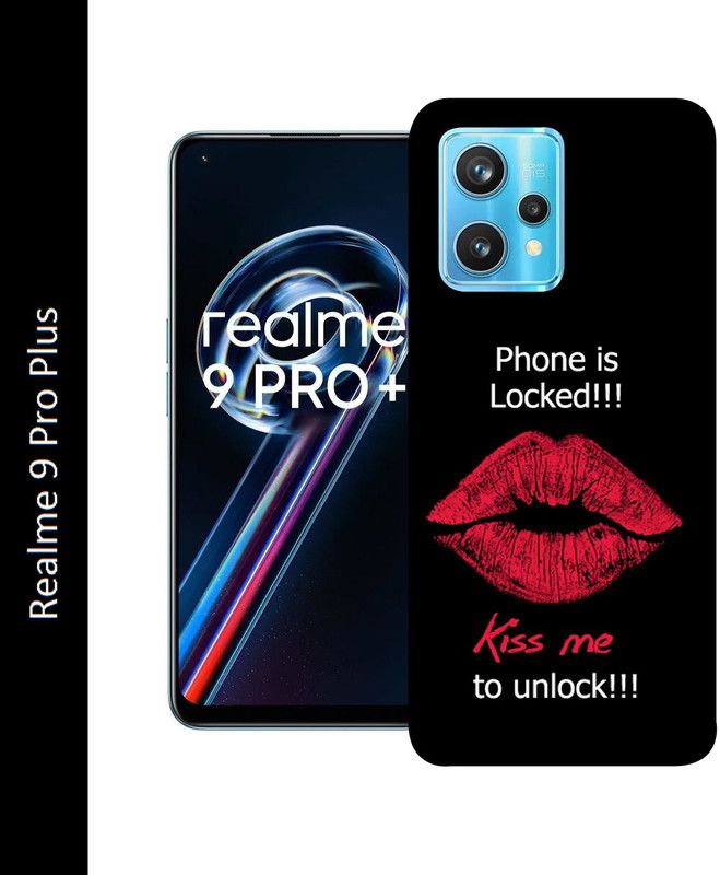 Anami Back Cover for Realme 9 Pro Plus  (Black, Red, Silicon, Pack of: 1)
