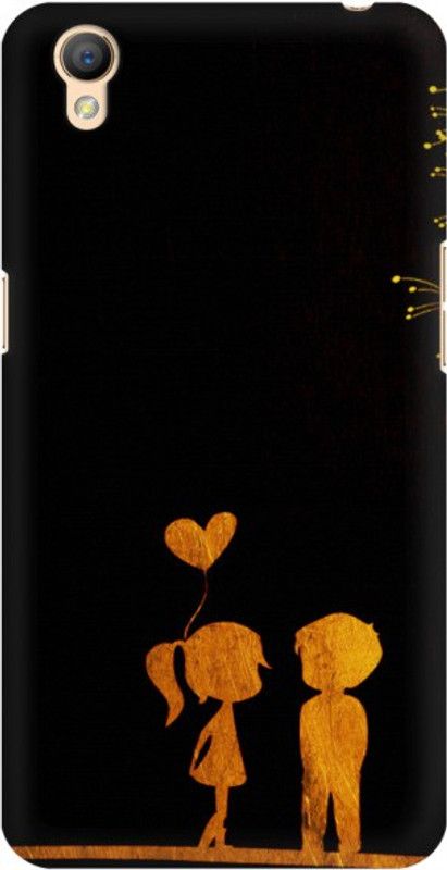 COBIERTAS Back Cover for Oppo A37fw  (Black, Yellow, Hard Case)