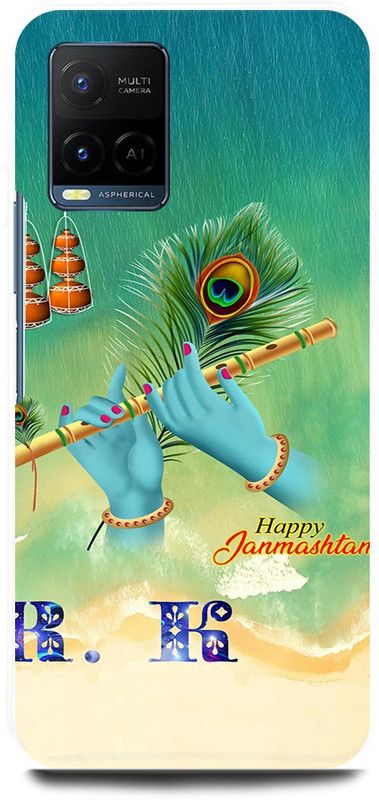 play fast Back Cover for Vivo Y33T, V2146 KRISHAN, KRISHNA, KANHAIYA, FLUTE  (Green, Hard Case, Pack of: 1)