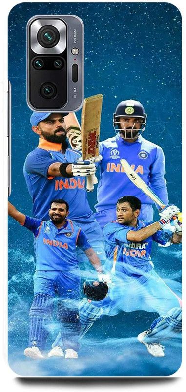 FRONK Back Cover for REDMI Note 10 Pro, MS, DHONI, VIRAT, KOHLI, KL, RAHUL, ROHIT, SHARMA  (Blue, Hard Case, Pack of: 1)