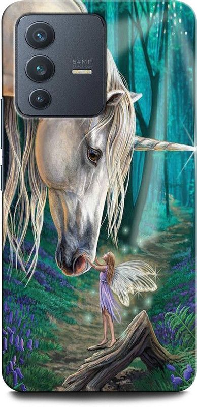 GRAFIQE Back Cover for Vivo V23 Pro 5G, HORSE, GIRL, NATURE, ANIMAL LOVE, JUNGLE  (Multicolor, Shock Proof)