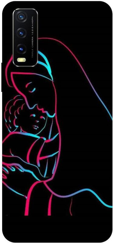 Bluvver Back Cover for Vivo Y12s  (Black, Hard Case)