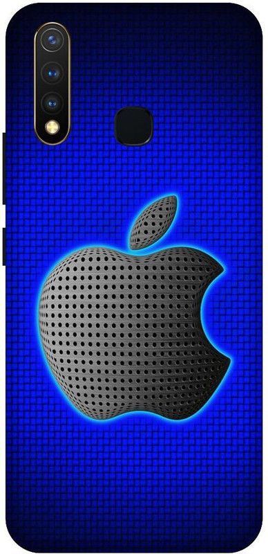 SSMORYA Back Cover for Vivo Y19 Blue Apple Printed Back Cover  (Multicolor, Waterproof, Pack of: 1)