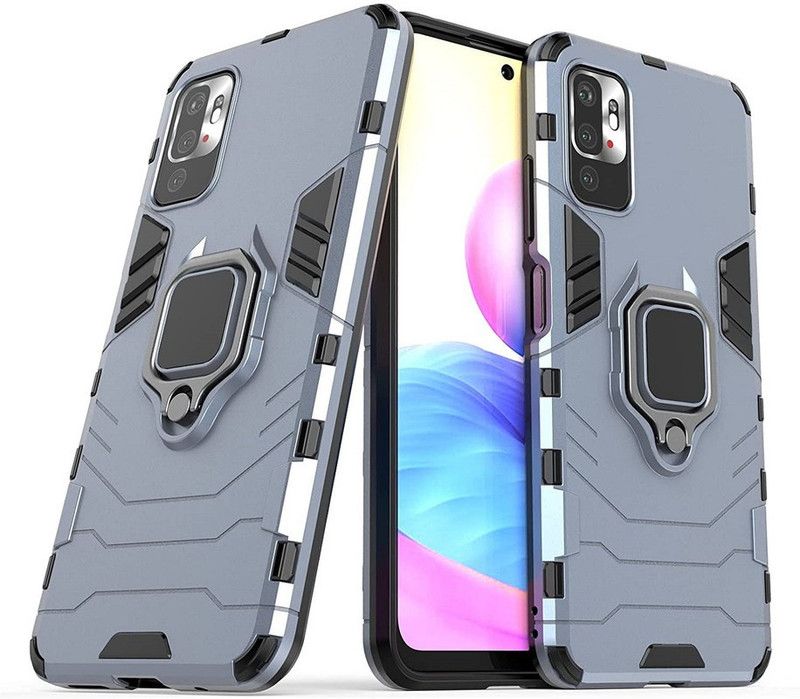 Casener Back Cover for Poco M3 Pro 5G  (Blue, Shock Proof, Pack of: 1)