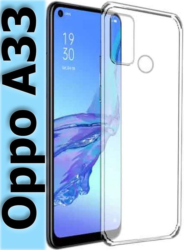 stroxy Back Cover for Oppo A33 Transparent  (Transparent, Dual Protection, Silicon, Pack of: 1)