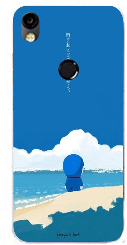 Golden Mask Back Cover for Sky Hawk Back Cover For Tecno Camon I Air Doraemon Cartoon Painting  (Multicolor, Waterproof, Silicon, Pack of: 1)