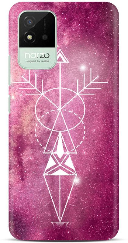 Sankee Back Cover for realme narzo 50i  (Pink)